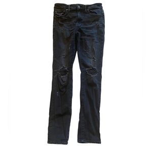 Men’s American Eagle distressed washed black jeans 32x34